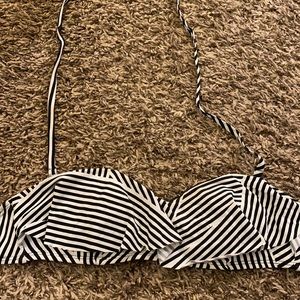 Size Small Black & White Bikini Top